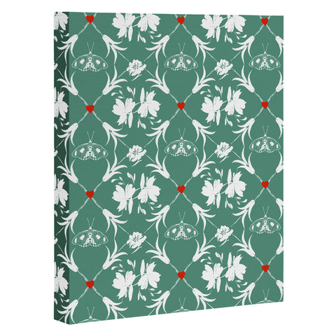 Marta Barragan Camarasa Floral Pleasure greenish A Art Canvas