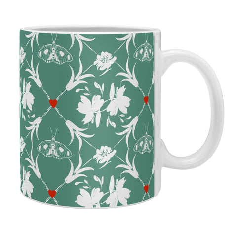 Marta Barragan Camarasa Floral Pleasure greenish A Coffee Mug