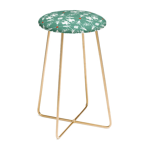 Marta Barragan Camarasa Floral Pleasure greenish A Counter Stool
