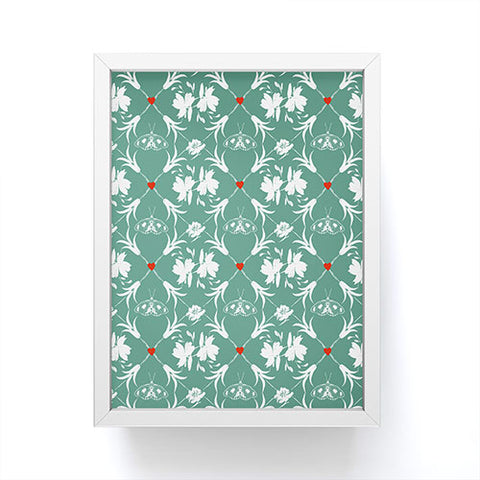 Marta Barragan Camarasa Floral Pleasure greenish A Framed Mini Art Print