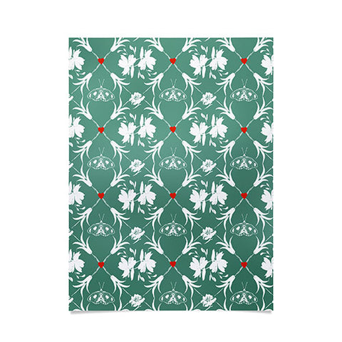 Marta Barragan Camarasa Floral Pleasure greenish A Poster