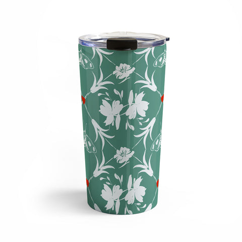 Marta Barragan Camarasa Floral Pleasure greenish A Travel Mug
