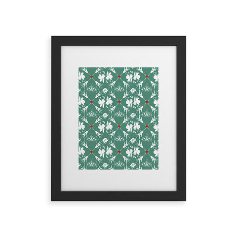 Marta Barragan Camarasa Floral Pleasure greenish A Framed Art Print