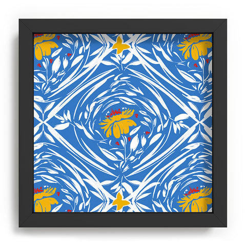 Marta Barragan Camarasa Floral pleasure pattern B Recessed Framing Square
