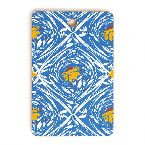 Marta Barragan Camarasa Floral pleasure pattern B Cutting Board Rectangle