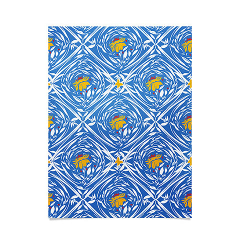 Marta Barragan Camarasa Floral pleasure pattern B Poster