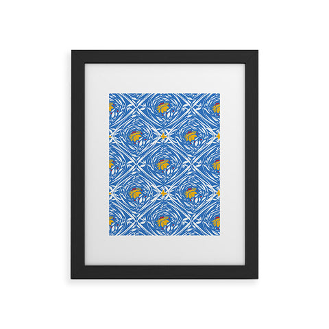 Marta Barragan Camarasa Floral pleasure pattern B Framed Art Print