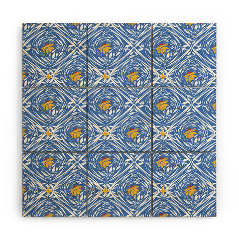 Marta Barragan Camarasa Floral pleasure pattern B Wood Wall Mural