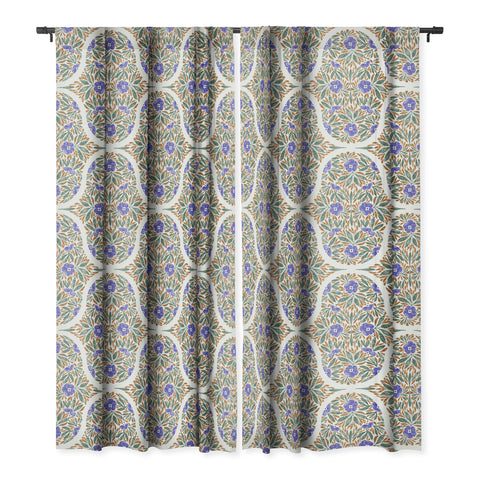 Marta Barragan Camarasa Floral Whimsy Art Decor Blackout Window Curtain