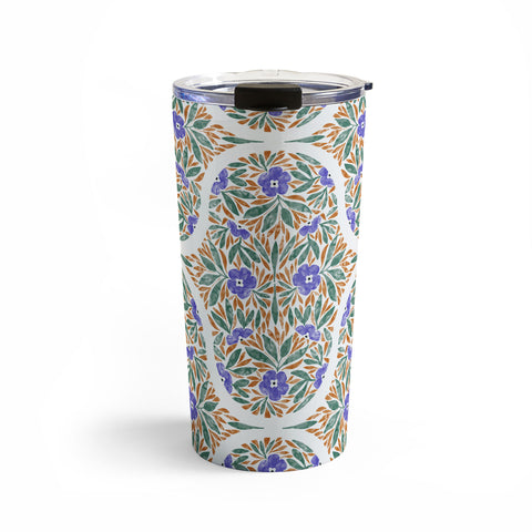 Marta Barragan Camarasa Floral Whimsy Art Decor Travel Mug