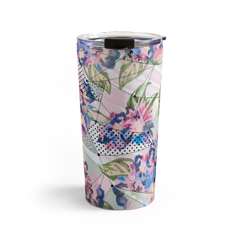 Marta Barragan Camarasa Flower geometric stroke Travel Mug