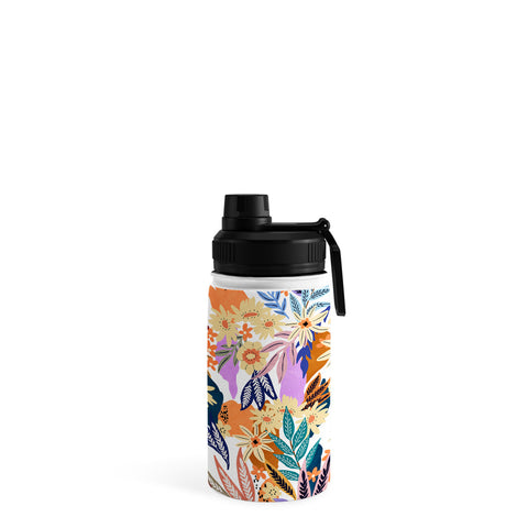 Marta Barragan Camarasa Flowered blooms colorful AB2 Water Bottle