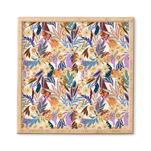 Marta Barragan Camarasa Flowered blooms colorful AB2 Framed Wall Art