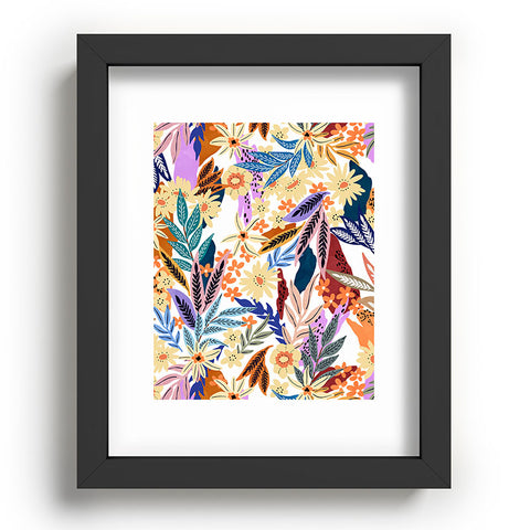 Marta Barragan Camarasa Flowered blooms colorful AB2 Recessed Framing Rectangle