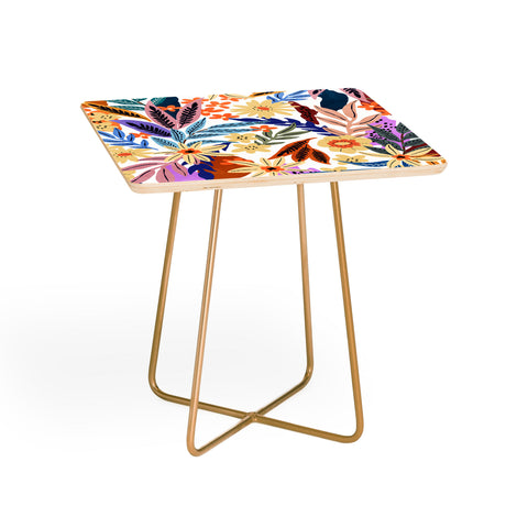 Marta Barragan Camarasa Flowered blooms colorful AB2 Side Table