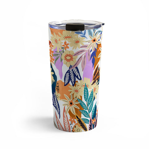 Marta Barragan Camarasa Flowered blooms colorful AB2 Travel Mug