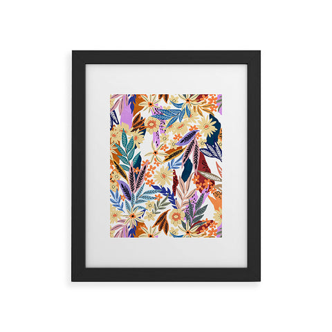 Marta Barragan Camarasa Flowered blooms colorful AB2 Framed Art Print