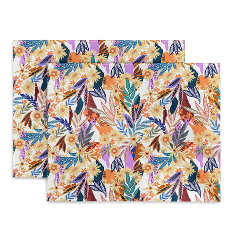 Marta Barragan Camarasa Flowered blooms colorful AB2 Placemat