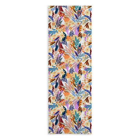 Marta Barragan Camarasa Flowered blooms colorful AB2 Yoga Towel