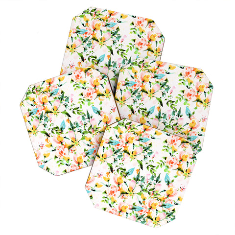 Marta Barragan Camarasa Flowered Coaster Set