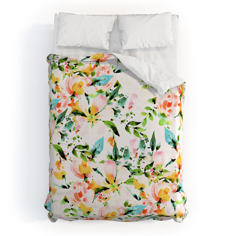 Marta Barragan Camarasa Flowered Duvet Cover