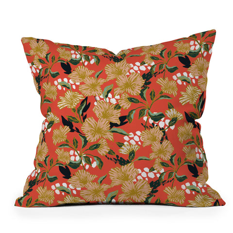 Marta Barragan Camarasa Flowering sweet bloom 01 Outdoor Throw Pillow
