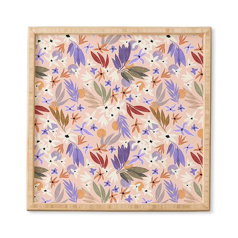 Marta Barragan Camarasa Flowers colorful MP 01A Framed Wall Art