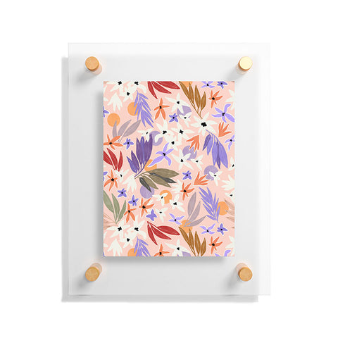 Marta Barragan Camarasa Flowers colorful MP 01A Floating Acrylic Print