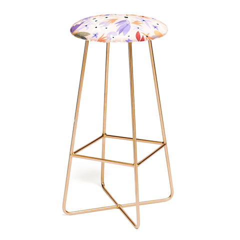 Marta Barragan Camarasa Flowers colorful MP 01A Bar Stool