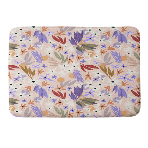 Marta Barragan Camarasa Flowers colorful MP 01A Memory Foam Bath Mat