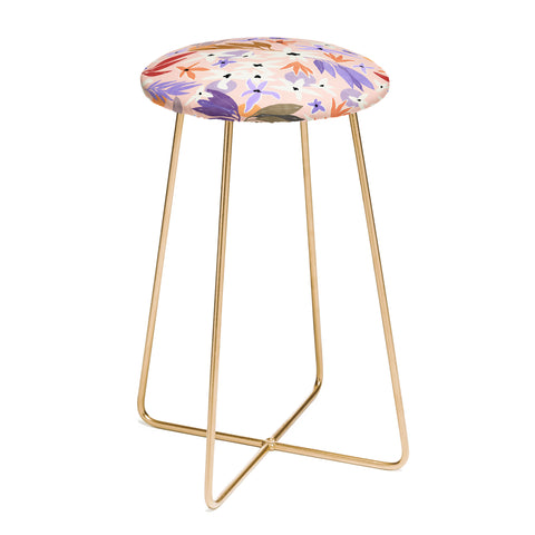 Marta Barragan Camarasa Flowers colorful MP 01A Counter Stool