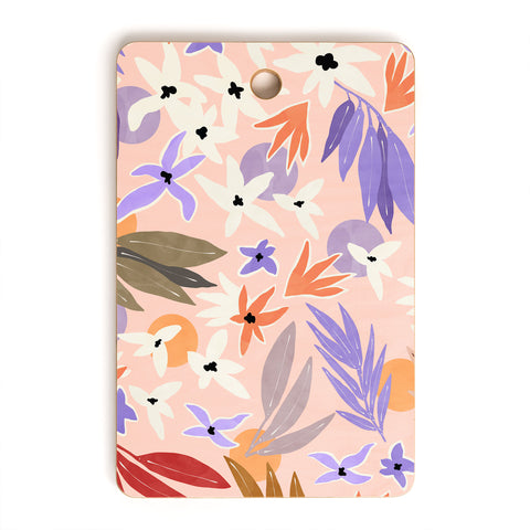 Marta Barragan Camarasa Flowers colorful MP 01A Cutting Board Rectangle