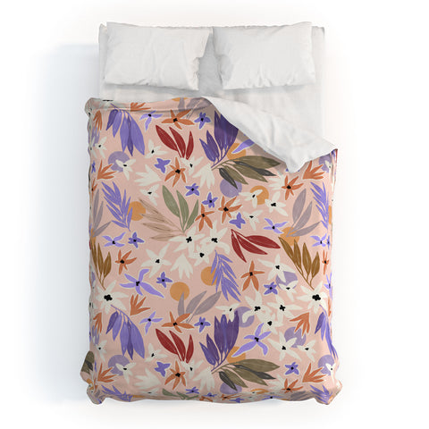 Marta Barragan Camarasa Flowers colorful MP 01A Duvet Cover