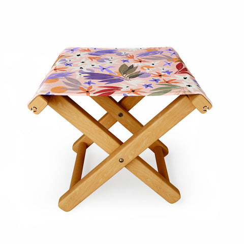Marta Barragan Camarasa Flowers colorful MP 01A Folding Stool