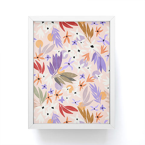 Marta Barragan Camarasa Flowers colorful MP 01A Framed Mini Art Print
