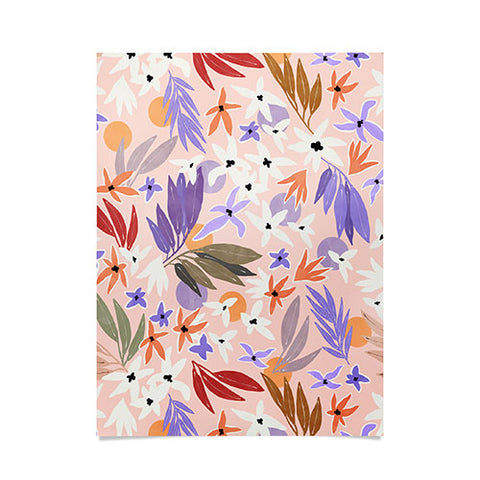 Marta Barragan Camarasa Flowers colorful MP 01A Poster