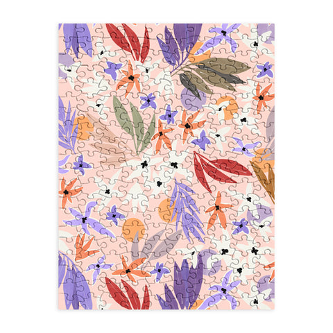 Marta Barragan Camarasa Flowers colorful MP 01A Puzzle