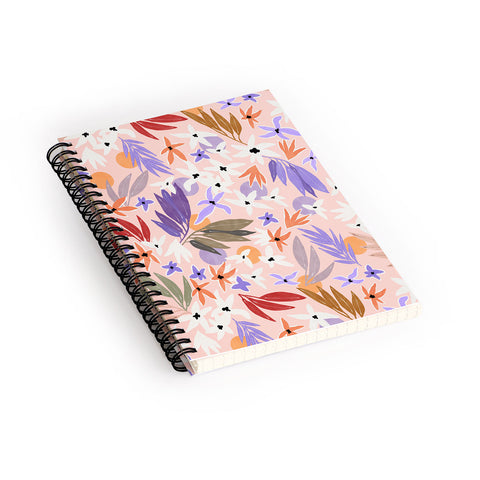 Marta Barragan Camarasa Flowers colorful MP 01A Spiral Notebook