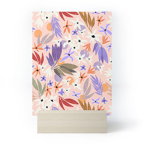 Marta Barragan Camarasa Flowers colorful MP 01A Mini Art Print