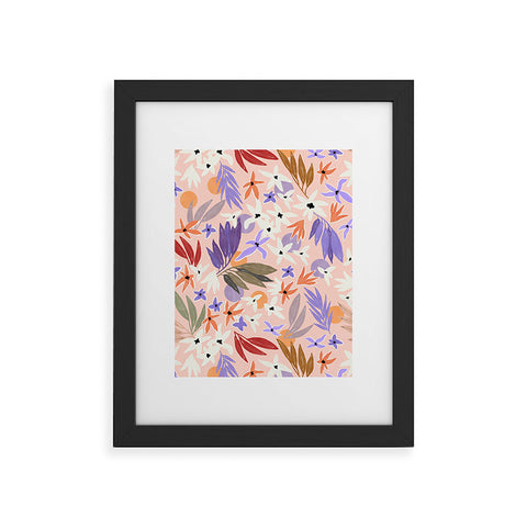 Marta Barragan Camarasa Flowers colorful MP 01A Framed Art Print