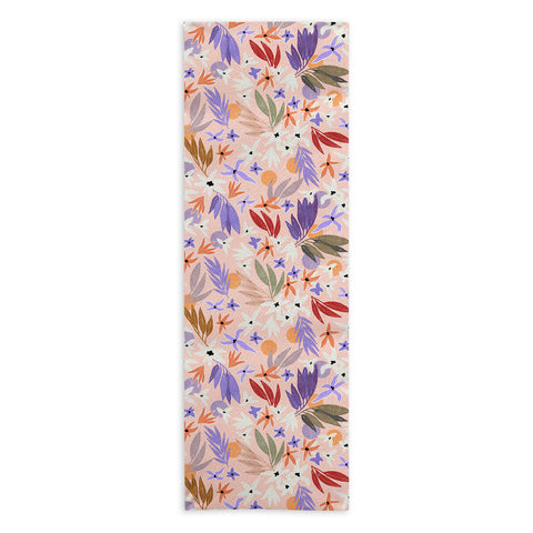 Marta Barragan Camarasa Flowers colorful MP 01A Yoga Towel
