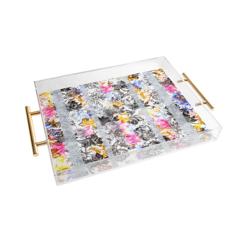 Marta Barragan Camarasa Flowery Fractal Acrylic Tray