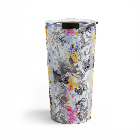 Marta Barragan Camarasa Flowery Fractal Travel Mug