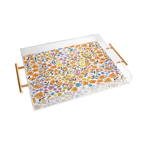 Marta Barragan Camarasa Flowery Meadow Colors Acrylic Tray