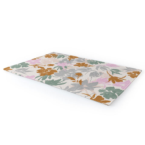 Marta Barragan Camarasa Flowery meadow pastel colors Area Rug