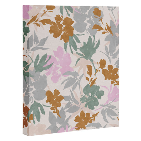 Marta Barragan Camarasa Flowery meadow pastel colors Art Canvas