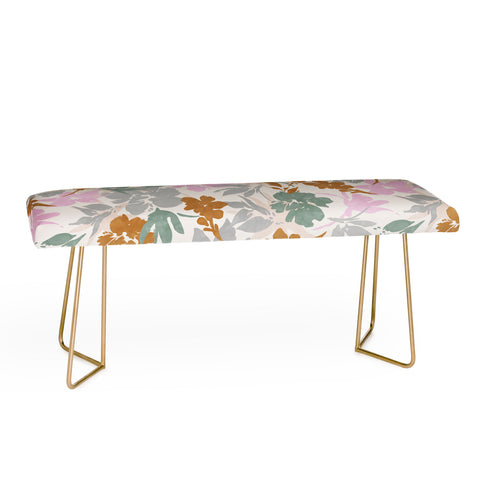 Marta Barragan Camarasa Flowery meadow pastel colors Bench