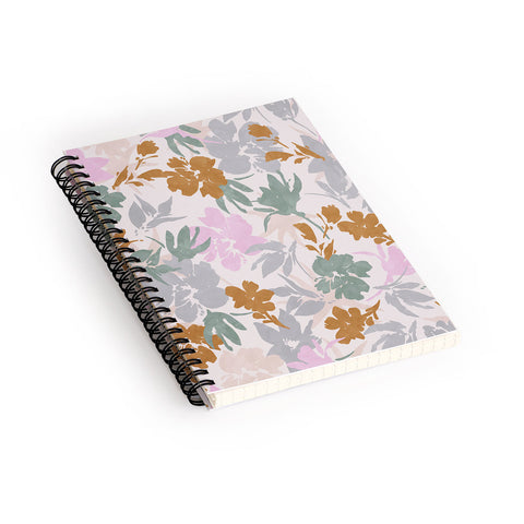 Marta Barragan Camarasa Flowery meadow pastel colors Spiral Notebook