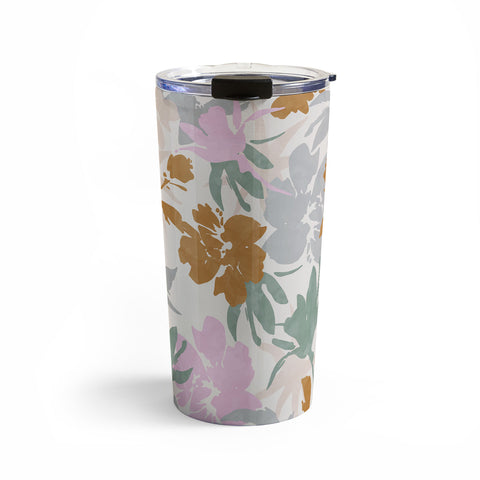 Marta Barragan Camarasa Flowery meadow pastel colors Travel Mug