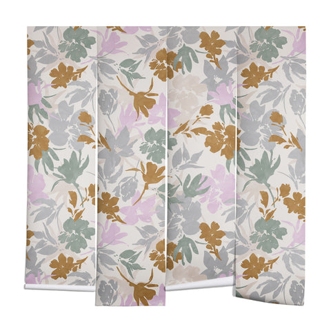 Marta Barragan Camarasa Flowery meadow pastel colors Wall Mural